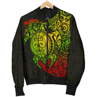 Polynesian Hawaii Bomber Jacket (Men) - Polynesian Turtle - Polynesian Pride