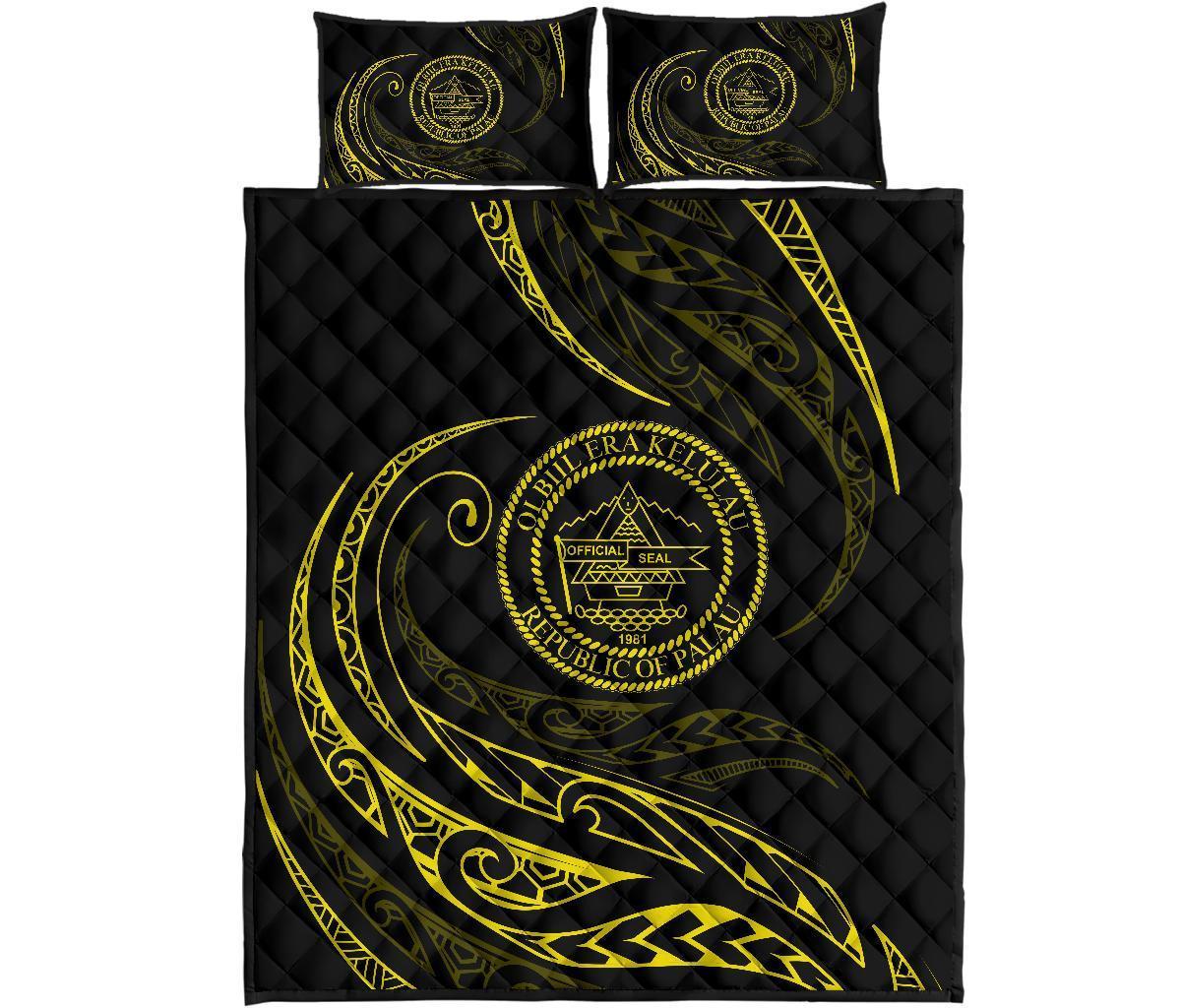 Palau Quilt Bed Set - Yellow - Frida Style Yellow - Polynesian Pride
