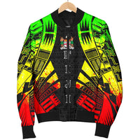 Fiji Men Bomber Jackets - Polynesian Tattoo Reggae - Polynesian Pride