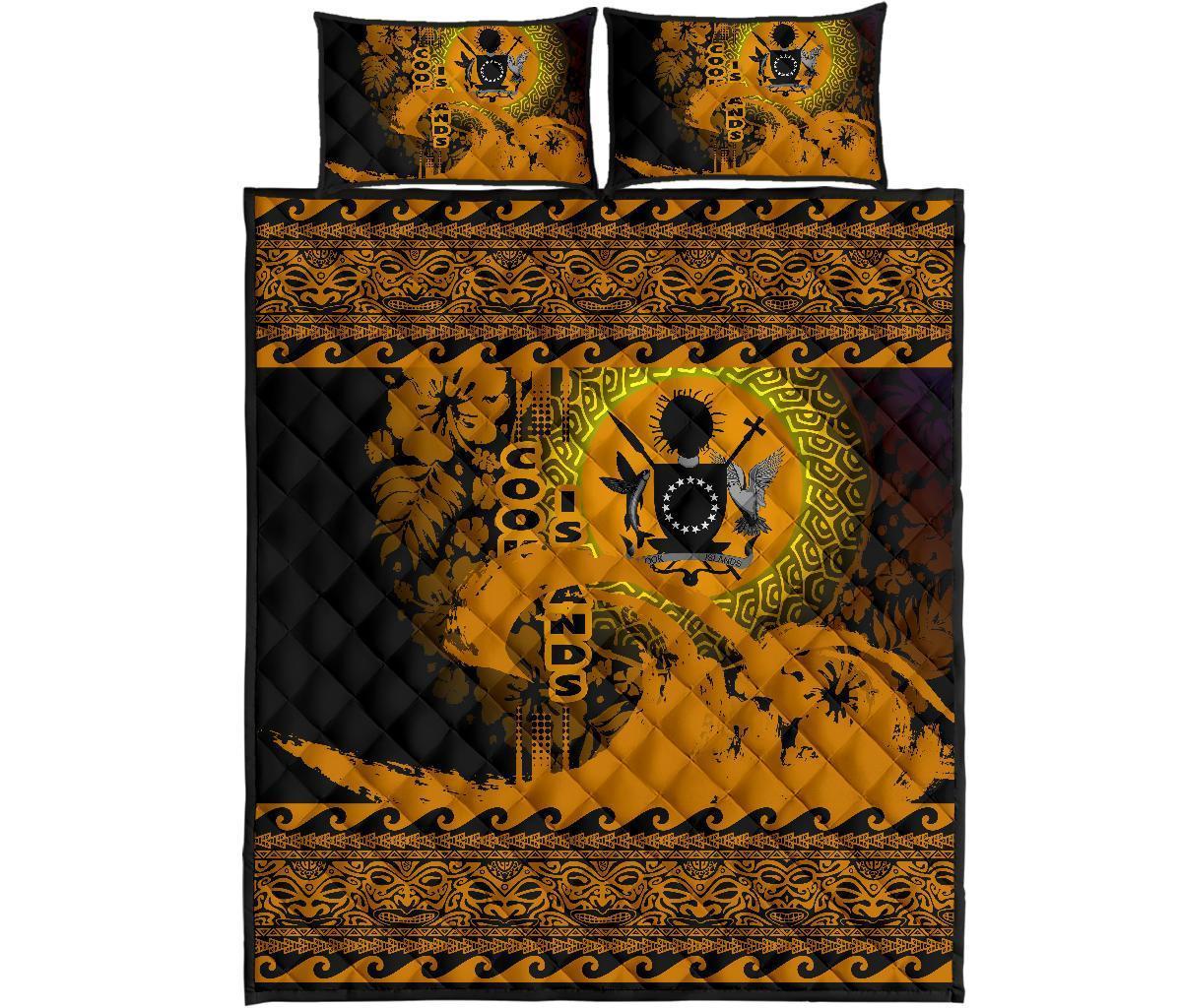 Cook Island Quilt Bed Sets Wave Gold - Polynesian Pride