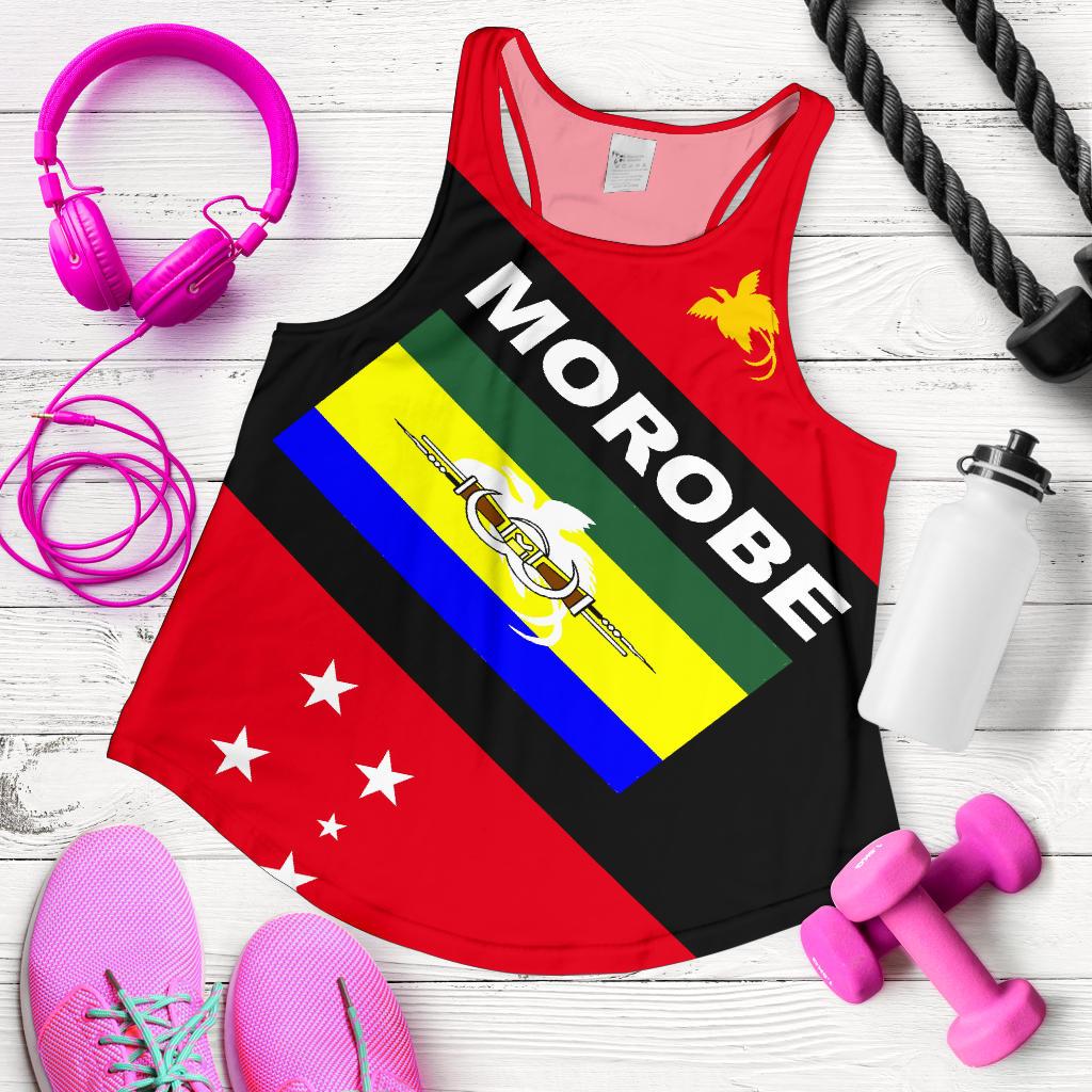 Papua New Guinea Women's Racerback Tank - Morobe Province Red - Polynesian Pride