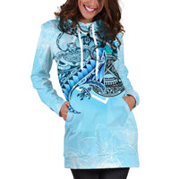 American Samoa Hoodie Dress - Polynesian Turtle Under The Sea - Polynesian Pride