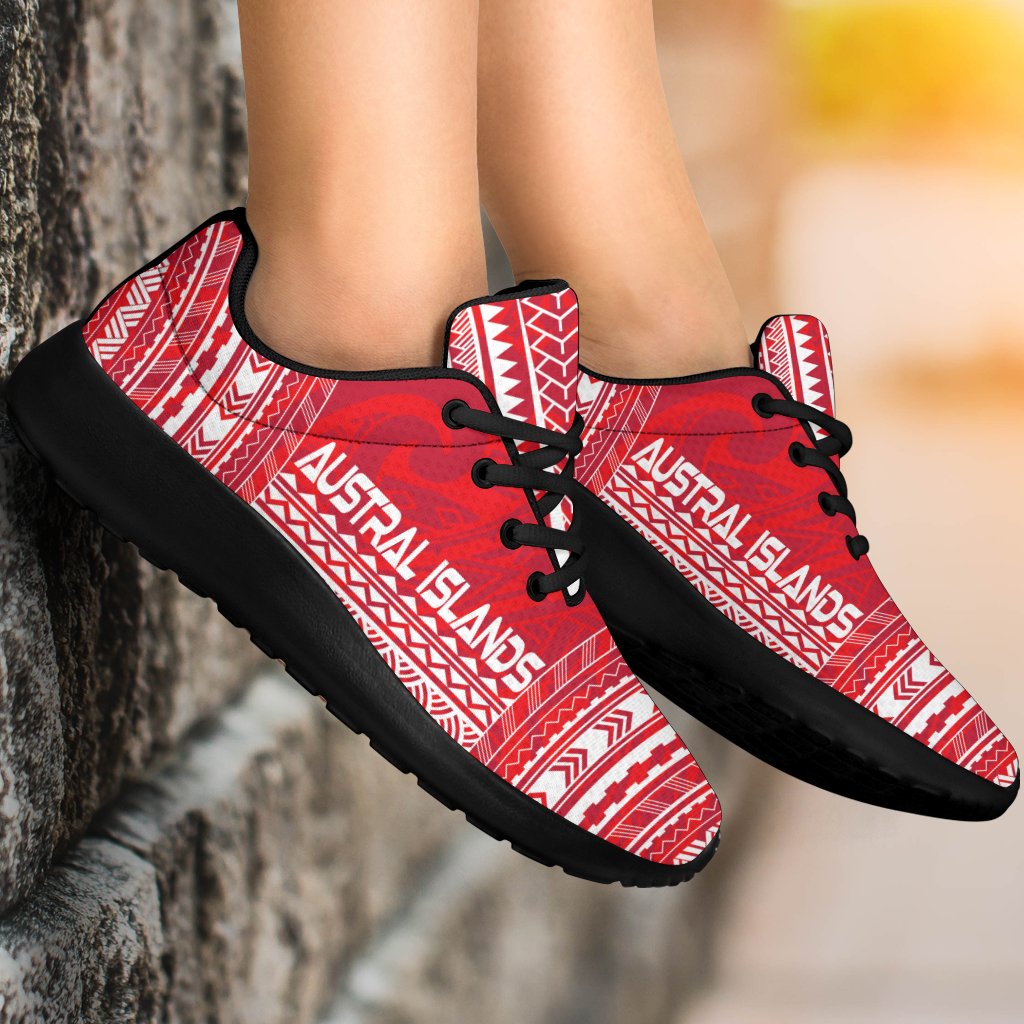 Austral Islands Sporty Sneakers - Polynesian Chief Flag Version - Polynesian Pride