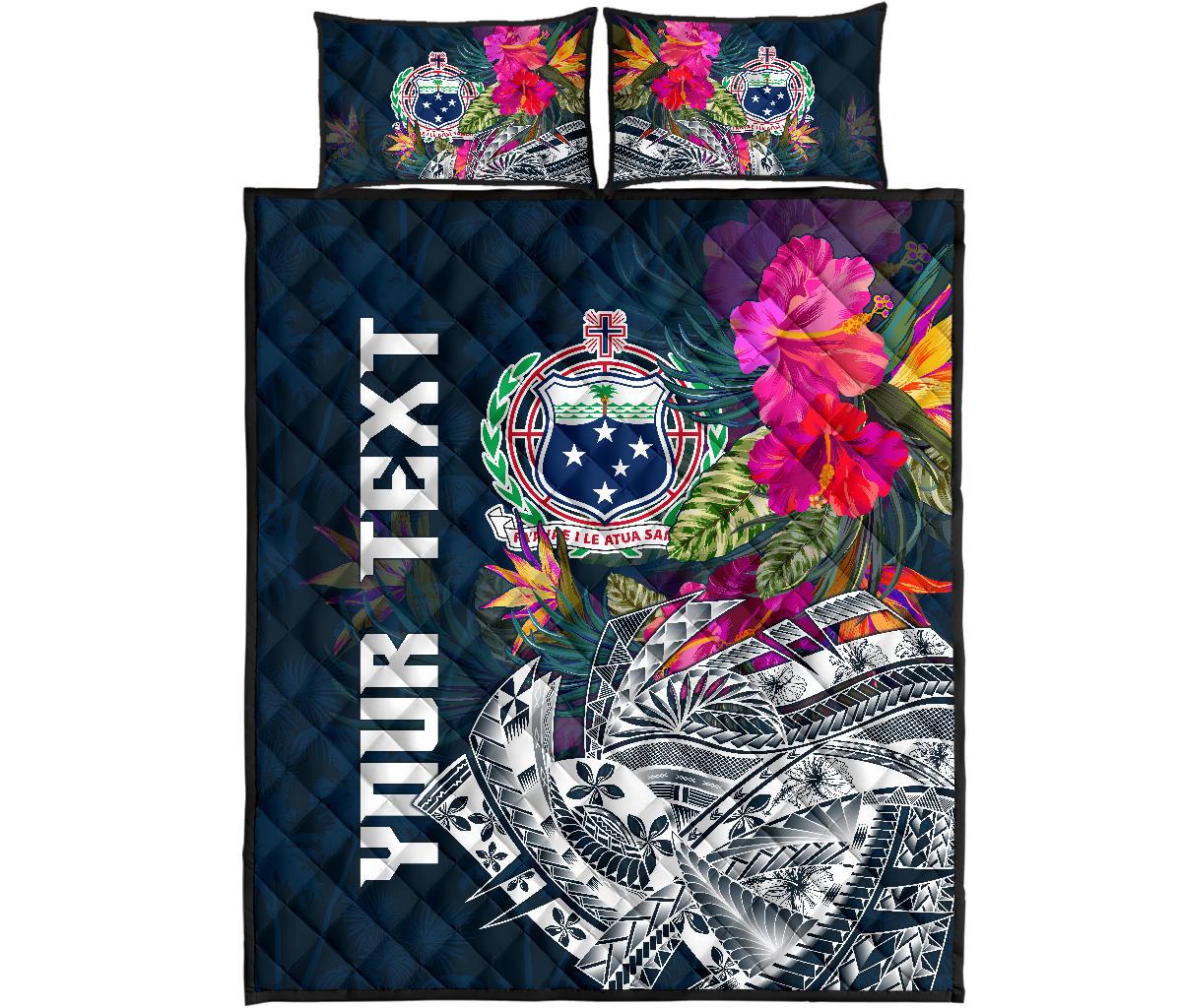 Samoa Custom Personalised Quilt Bed Set - Summer Vibes - Polynesian Pride
