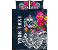 Samoa Custom Personalised Quilt Bed Set - Summer Vibes - Polynesian Pride