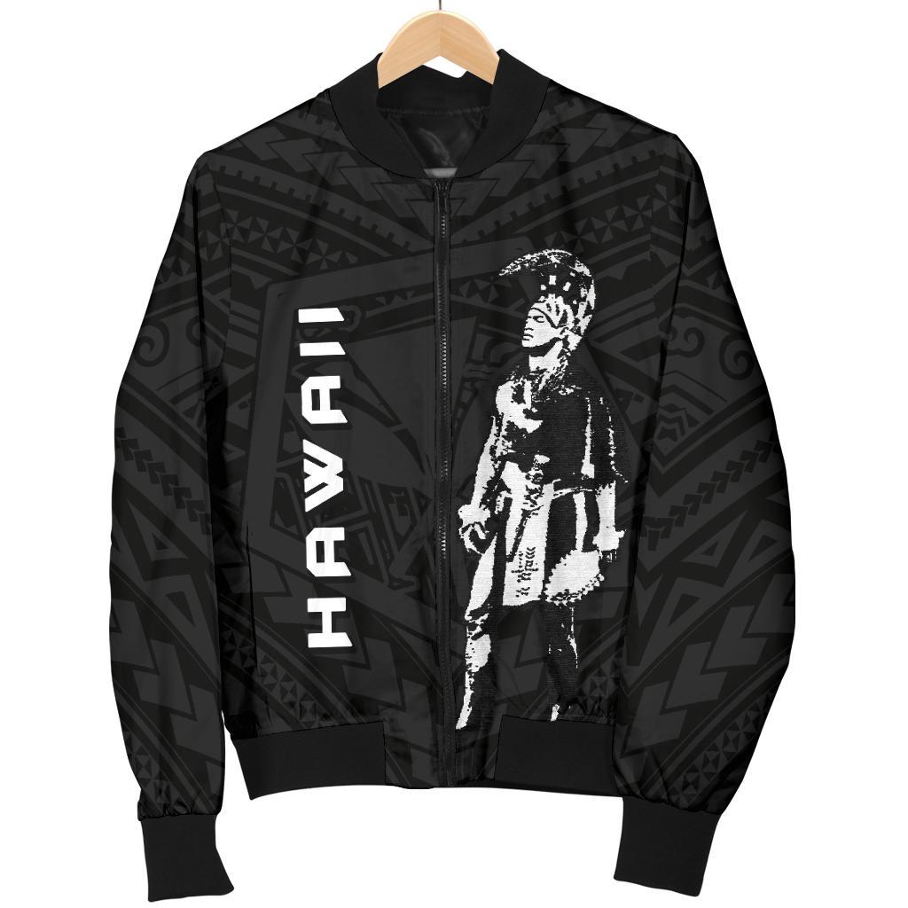 Hawaii Helmet Polynesian Kanaka Warrior Men's Bomber Jacket - Polynesian Pride