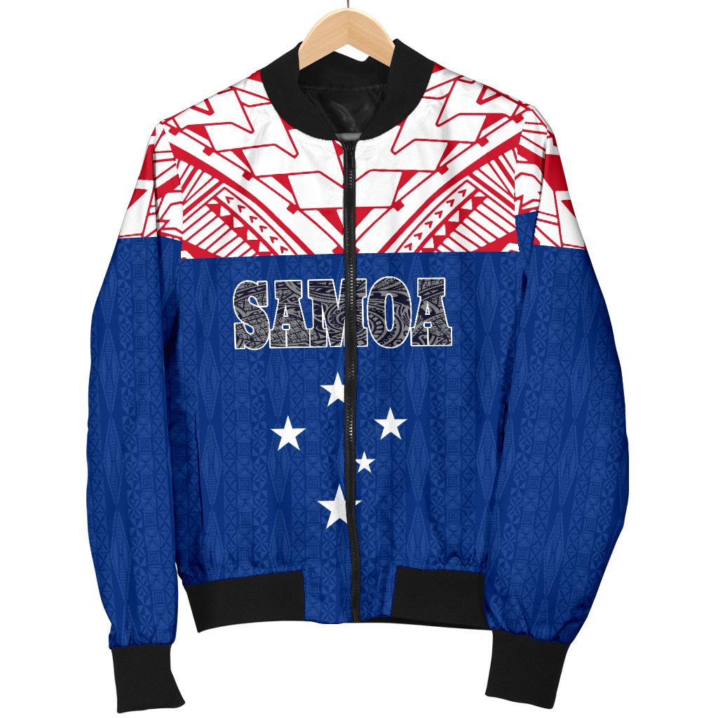 Samoa Men's Bomber Jacket - Polynesian Design - Polynesian Pride