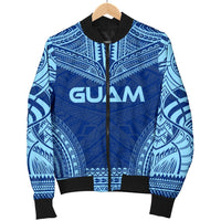 Guam Flag Polynesian Chief Men's Bomber Jacket - Polynesian Pride