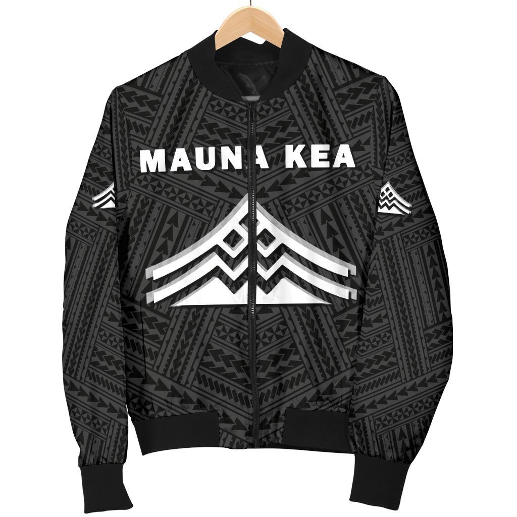 Hawaii Mauna Kea Polynesian Men's Bomber Jacket White - Polynesian Pride