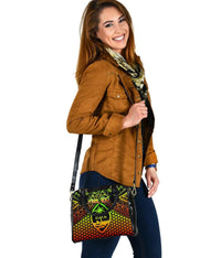 Polynesian Guam Personalised Shoulder Handbag - Reggae Vintage Polynesian Patterns - Polynesian Pride