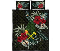 (Alo) Wallis and Futuna Polynesian Quilt Bed Set - Special Hibiscus - Polynesian Pride
