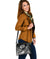 Vanuatu Custom Personalised Shoulder Handbag - Humpback Whale with Tropical Flowers (White) - Polynesian Pride