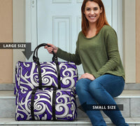Polynesian Maori Ethnic Ornament Violet Hawaii Travel Bag - Polynesian Pride