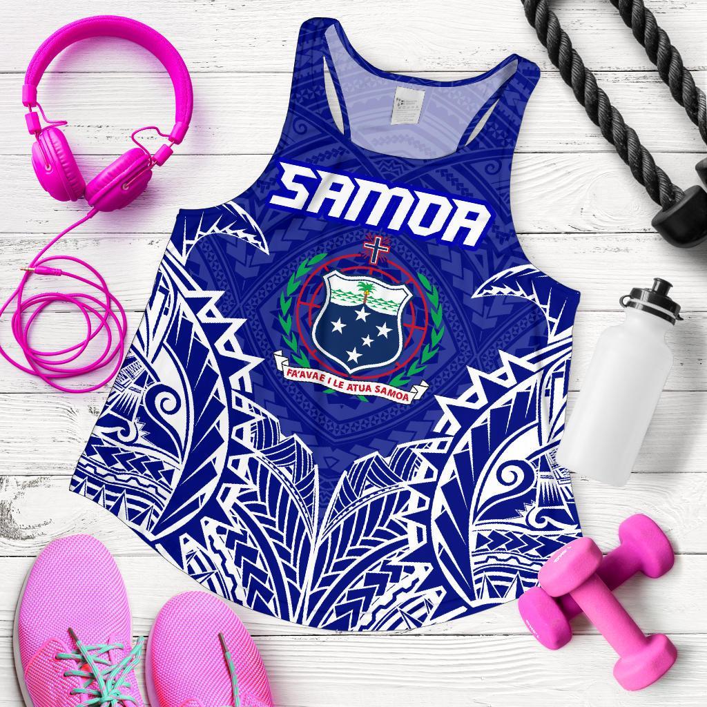 Samoa Premium Racerback Tank A7 - Polynesian Pride