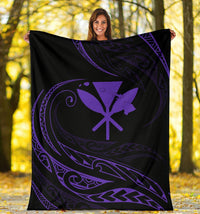 Kanaka Premium Blanket - Purple - Frida Style - Polynesian Pride
