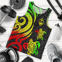 Guam Men's Tank Top - Reggae Tentacle Turtle Reggae - Polynesian Pride