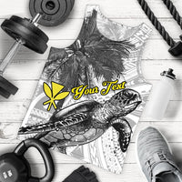 Hawaii Custom Personalised Men Tank Top - Turtle Palm Tree White White - Polynesian Pride