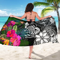 New Caledonia Sarong - Turtle Plumeria Banana Leaf - Polynesian Pride