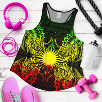 Marshall Islands Polynesian Women Tank Top Map Reggae - Polynesian Pride