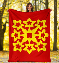 Hawaiian Premium Blanket Royal Pattern - Royal - A1 Style - Polynesian Pride