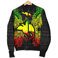 Papua New Guinea Polynesian Men's Bomber Jacket Map Reggae - Polynesian Pride