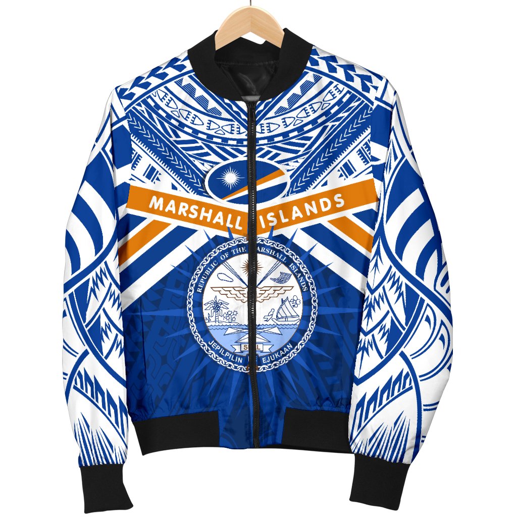 Marshall Islands Rugby Women Bomber Jacket Forever - Polynesian Pride