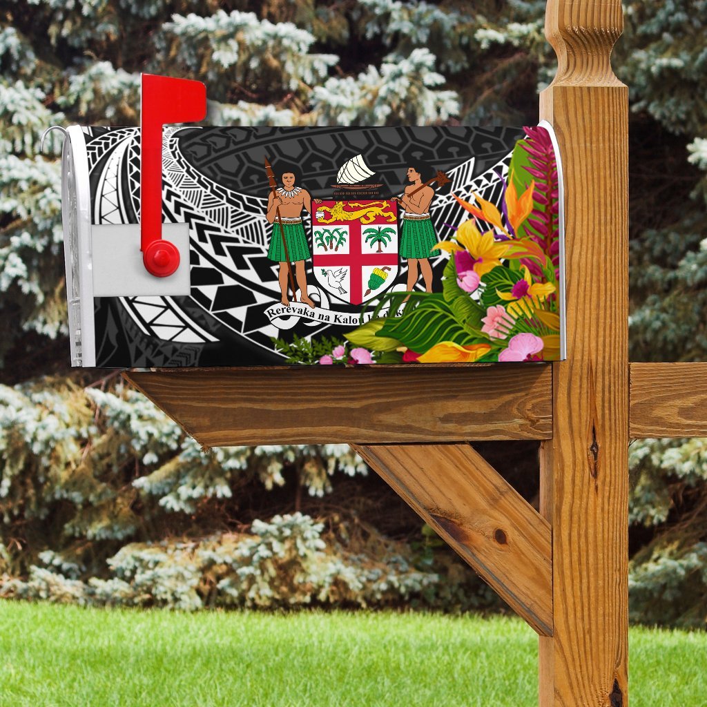 Fiji Mailbox Cover - Tropical Flowers Style - Polynesian Pride