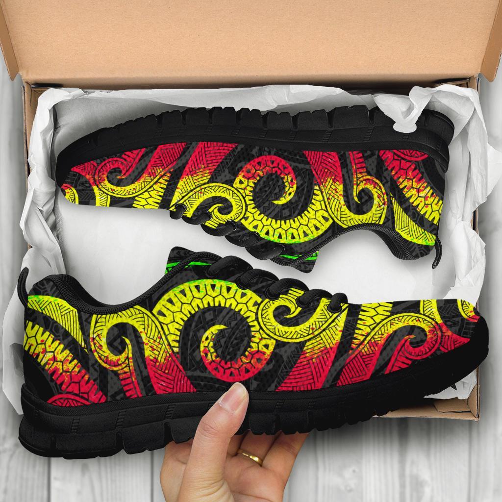 Kosrae Micronesian Sneakers - Reggae Tentacle Turtle - Polynesian Pride