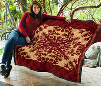 Hawaiian Quilt Vintage Premium Quilt - Polynesian Pride