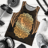 Wild Shark Polynesian Men's Tank Top Gold - Polynesian Pride