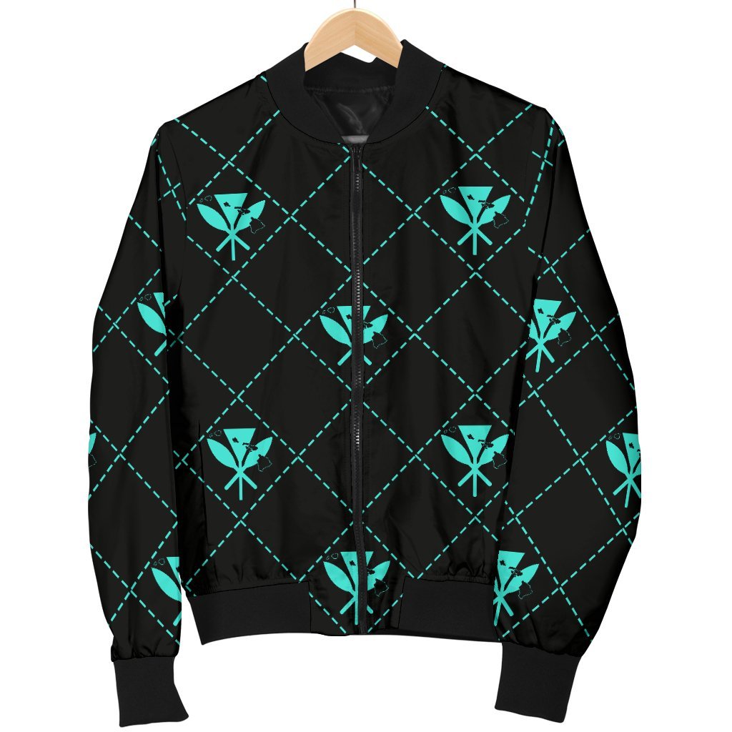 Kanaka Maoli Men's Bomber Jacket Regal AH - Polynesian Pride