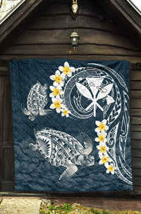 Hawaii Turtle Plumeria Polynesian Premium Quilt - Sease Style - Polynesian Pride