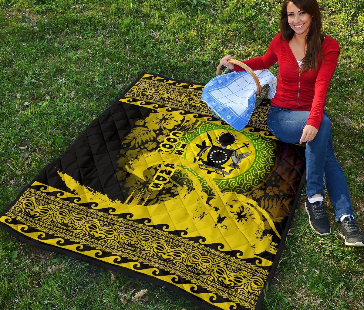 Cook Island Quilt Wave Yellow Design - Polynesian Pride