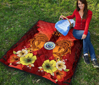 Federated States Of Micronesia Premium Quilt - Tribal Tuna Fish - Polynesian Pride