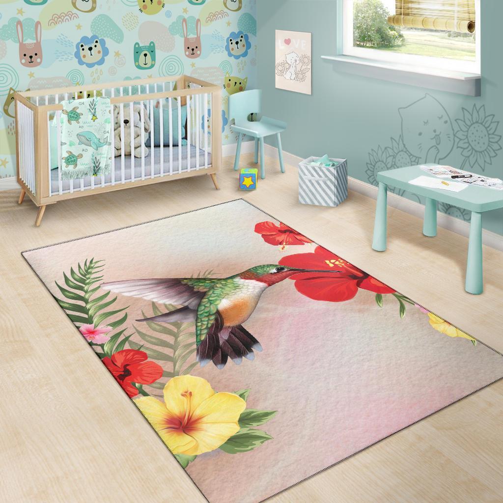 Hibiscus Bird Area Rug AH - Polynesian Pride