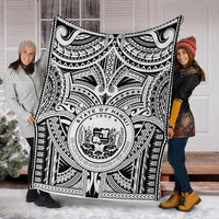Hawaii Blankets - Polynesian Tattoo & Coat Of Arm Hawaii - Polynesian Pride