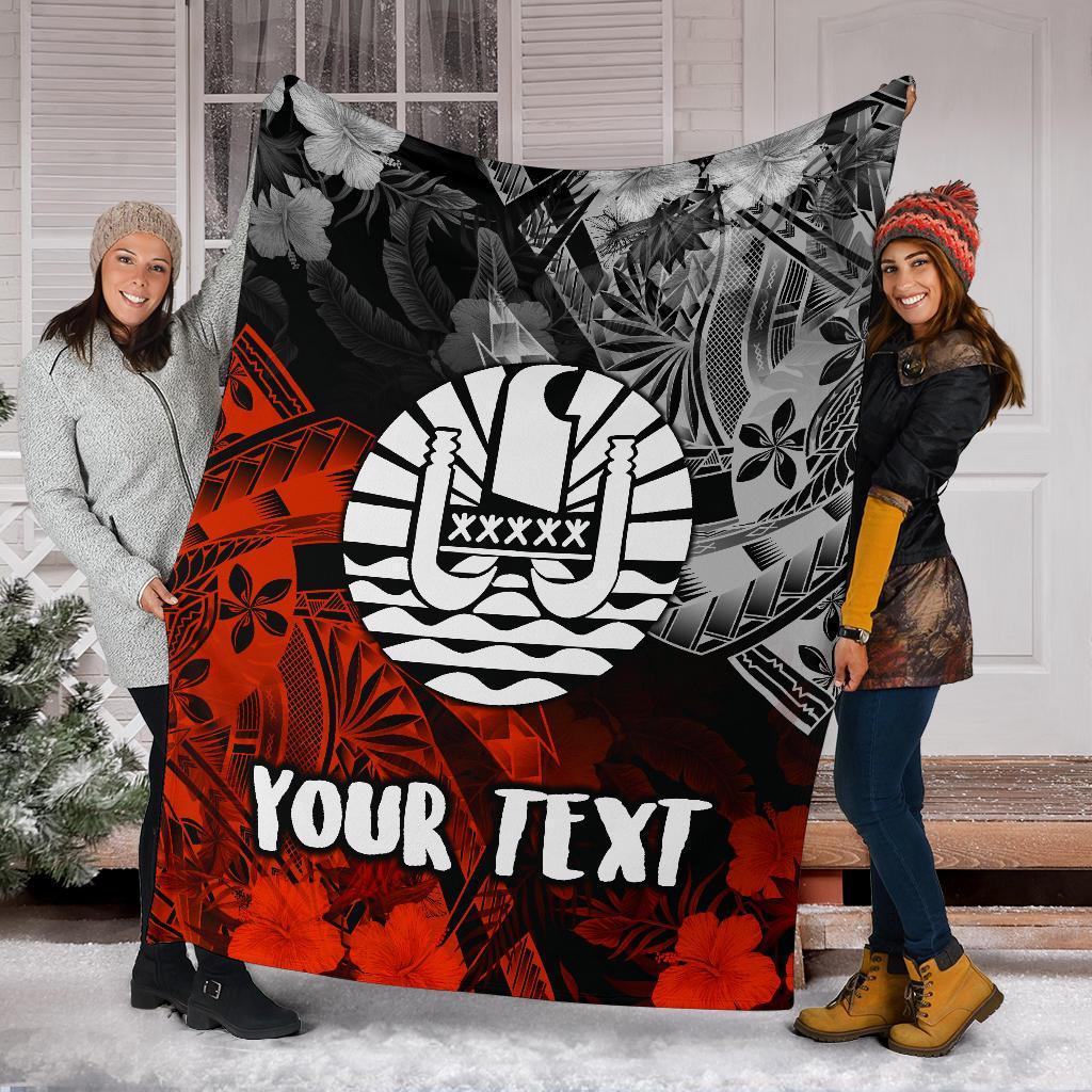 Tahiti Polynesian Personalised Premium Blanket - Vintage Polynesian Turtle - Polynesian Pride