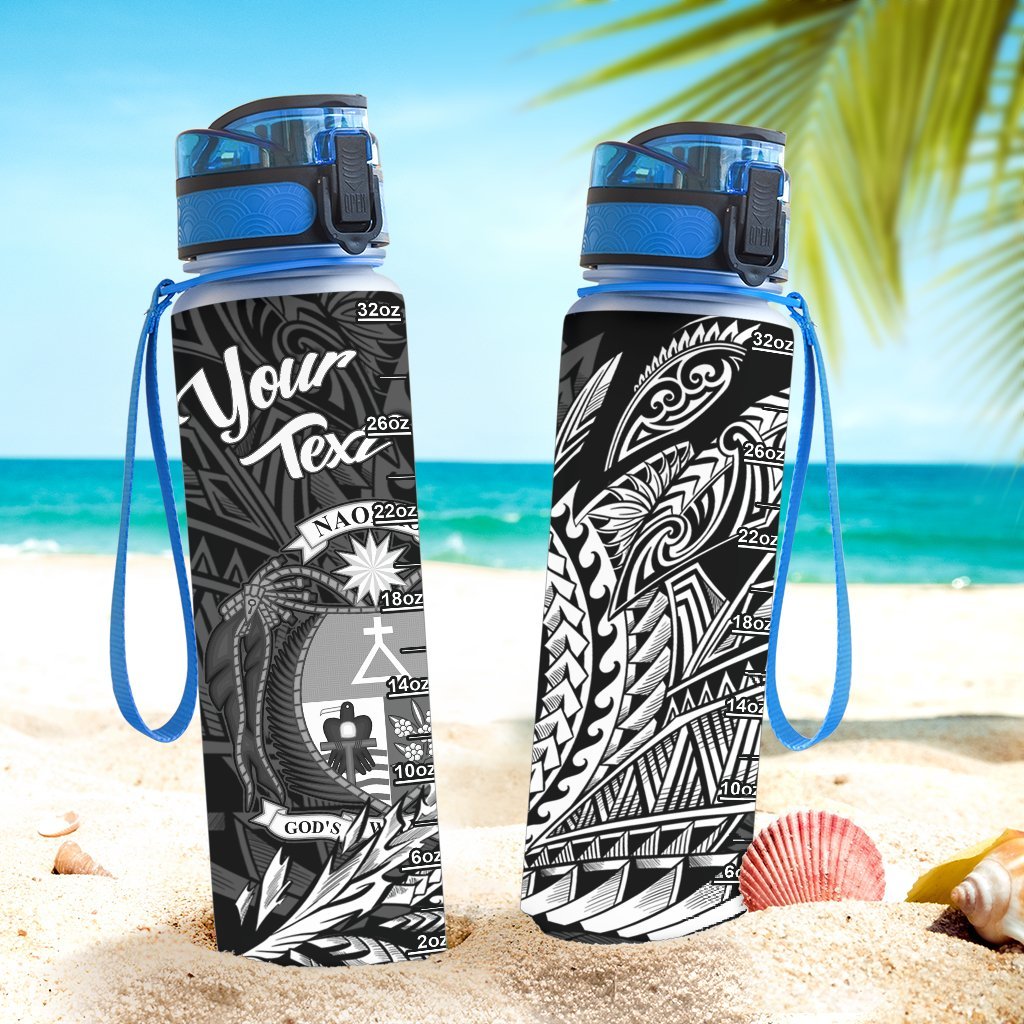 Nauru Hydro Custom Personalised Tracking Bottle - Wings Style - Polynesian Pride