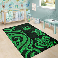 Wallis and Futuna Area Rug - Green Tentacle Turtle - Polynesian Pride