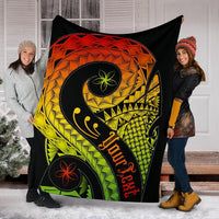 Pohnpei Personalised Premium Blanket - Polynesian Decorative Patterns - Polynesian Pride