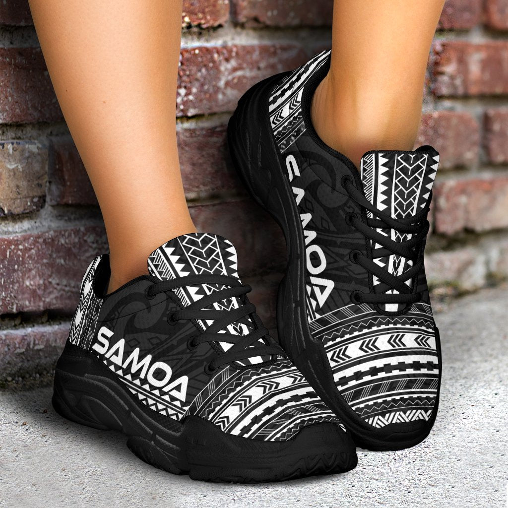Samoa Chunky Sneakers - Polynesian Chief Black Version - Polynesian Pride