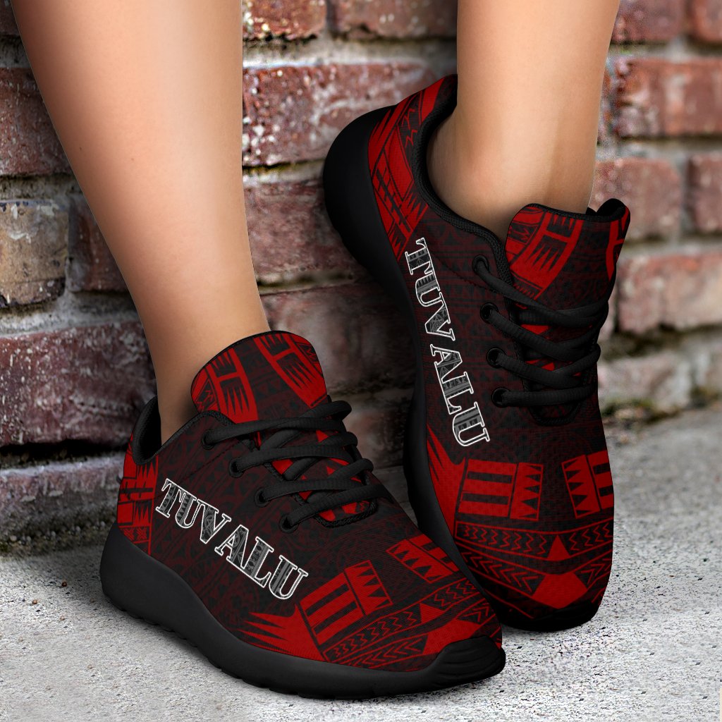 Tuvalu Sport Sneakers - Polynesian Tattoo Red - Polynesian Pride