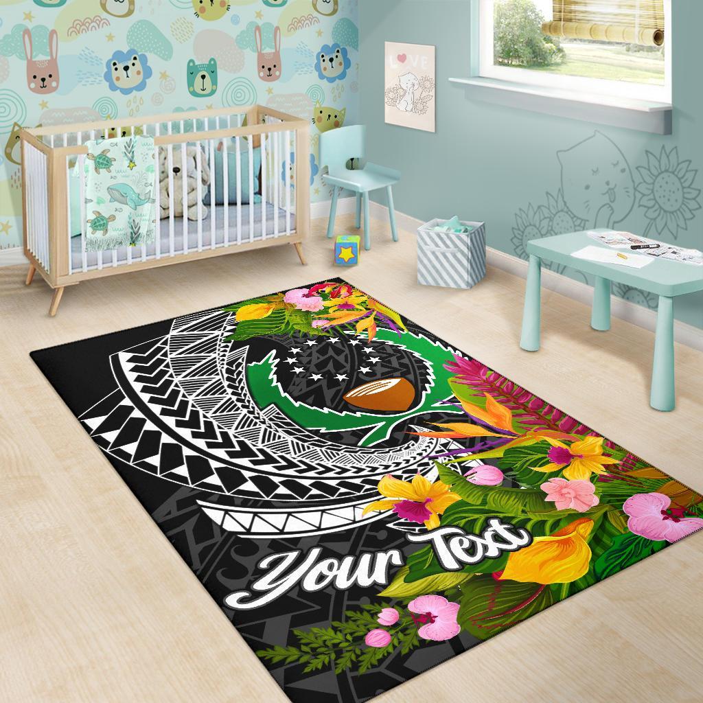Pohnpei State Area Rug - Custom Personalised Seal Spiral Polynesian Patterns - Polynesian Pride