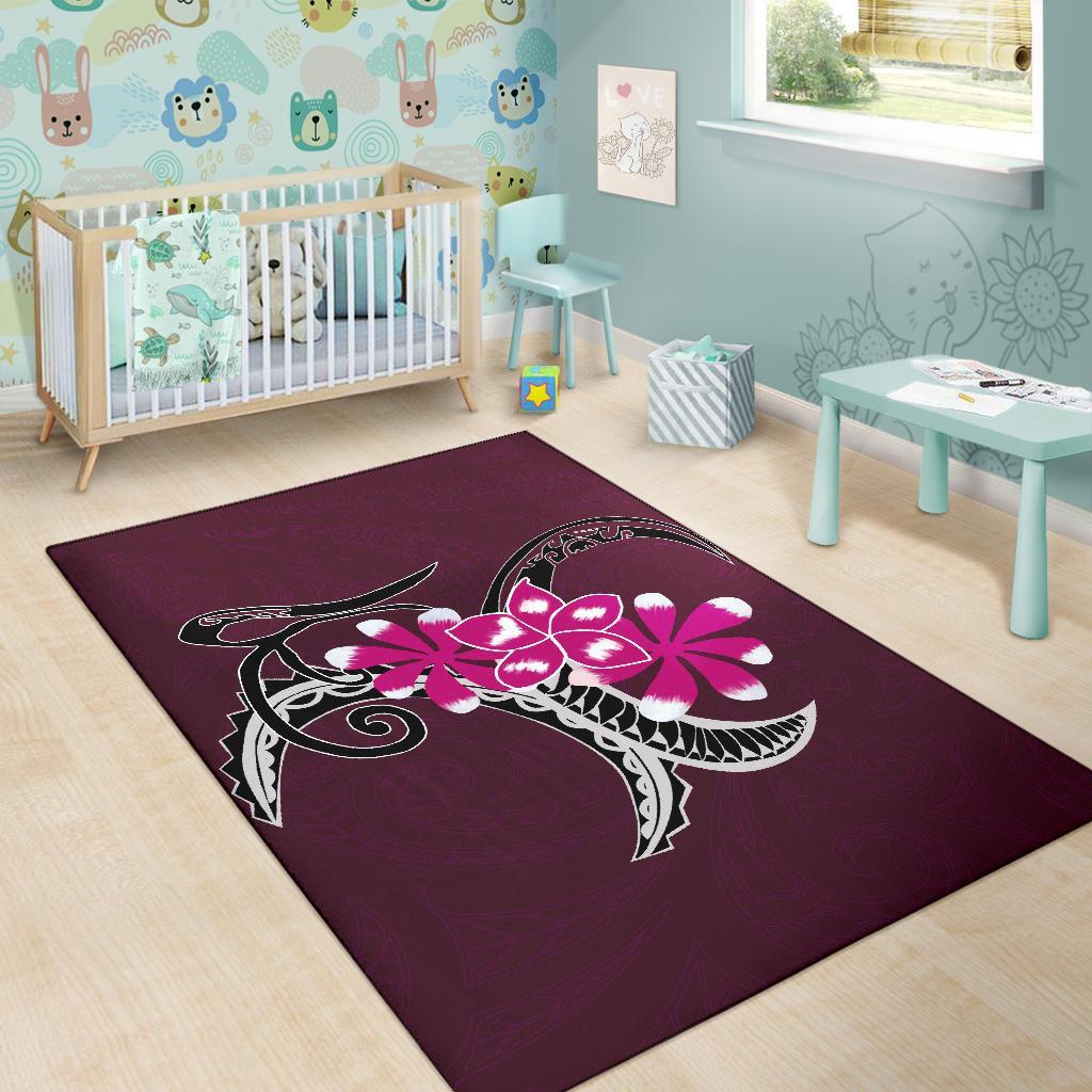 Plumeria Polynesia Pink Area Rug AH - Polynesian Pride