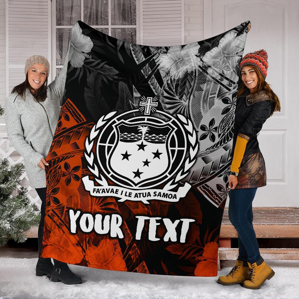 Samoa Polynesian Personalised Premium Blanket - Vintage Polynesian Style - Polynesian Pride
