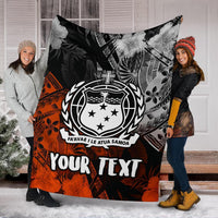 Samoa Polynesian Personalised Premium Blanket - Vintage Polynesian Style - Polynesian Pride