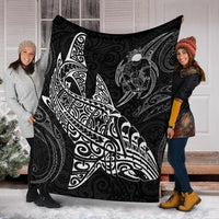 Shark Polynesian Blanket - Polynesian Tattoo Black - Polynesian Pride