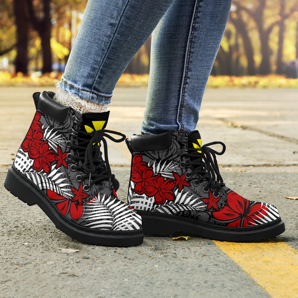 Hawaii All Season Boots - Palm Floral - Polynesian Pride
