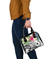 The Philippines shoulder Handbag - Summer Plumeria (White) - Polynesian Pride