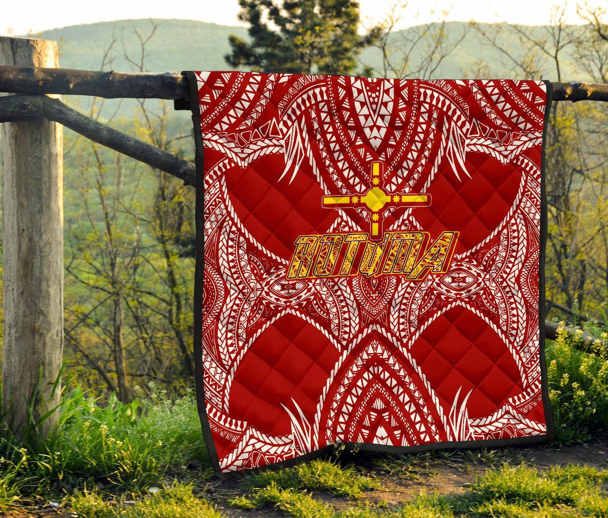 Rotuma Premium Quilt - Roturma Flag Melanesian Style - Polynesian Pride